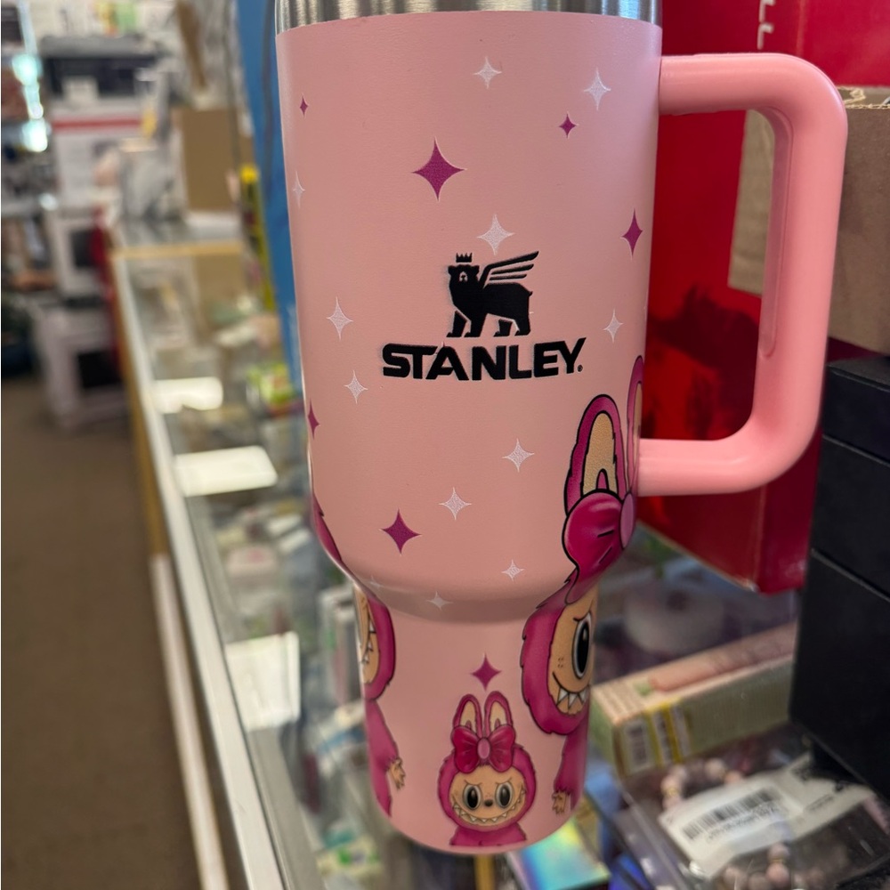 Pink  Tumbler with Fun Character Design
